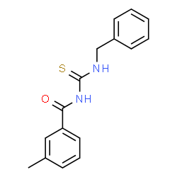 N-[(benzylamino)carbonothioyl]-3-methylbenzamide Structure