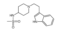 N-[1-[2-(1H-indol-3-yl)ethyl]piperidin-4-yl]methanesulfonamide结构式