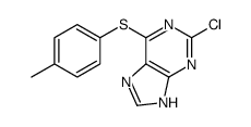 2-chloro-6-(4-methylphenyl)sulfanyl-7H-purine Structure