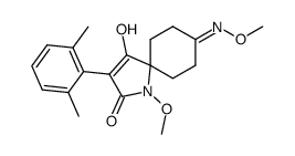 3-(2,6-dimethylphenyl)-1-methoxy-8-methoxyimino-2-oxo-1-azaspiro[4.5]dec-3-en-1-yl cyclopropanecarboxylate Structure