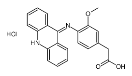 2-[4-(acridin-9-ylamino)-3-methoxyphenyl]acetic acid,hydrochloride Structure