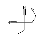 2-(2-bromoethyl)-2-ethylpropanedinitrile Structure
