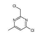 4-chloro-2-(chloromethyl)-6-methylpyrimidine结构式