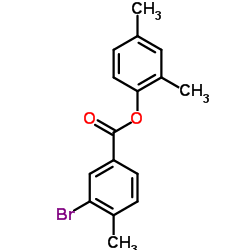 2,4-Dimethylphenyl 3-bromo-4-methylbenzoate结构式