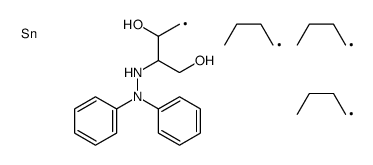 2-(2,2-diphenylhydrazinyl)-4-tributylstannylbutane-1,3-diol结构式