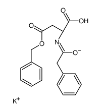 potassium (2S)-4-oxo-2-[(2-phenylacetyl)amino]-4-phenylmethoxy-butanoa te结构式
