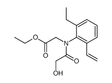 [(2-Ethyl-6-vinyl-phenyl)-(2-hydroxy-acetyl)-amino]-acetic acid ethyl ester结构式