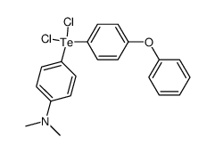 [4-Phenoxy-phenyl]-[4-dimethylamino-phenyl]-tellurdichlorid结构式