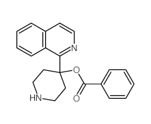 4-Piperidinol,4-(1-isoquinolinyl)-, 4-benzoate Structure