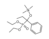 diethyl (1-phenyl-1-((trimethylsilyl)oxy)propyl)phosphonate结构式