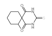 2,4-Diazaspiro(5.5)undecane-1,3,5-trione, 7-methyl-3-thioxo- Structure