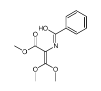 methyl 2-benzamido-3,3-dimethoxyprop-2-enoate结构式