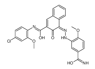 4-[[5-(aminocarbonyl)-2-methoxyphenyl]azo]-N-(4-chloro-2-methoxyphenyl)-3-hydroxynaphthalene-2-carboxamide picture