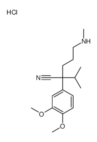 2-(3,4-dimethoxyphenyl)-5-(methylamino)-2-propan-2-ylpentanenitrile,hydrochloride结构式