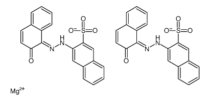 dihydrogen bis[2-[(2-hydroxy-1-naphthyl)azo]naphthalene-1-sulphonato(2-)]magnesate(2-) Structure