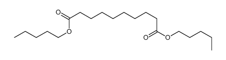 Decanedioic acid dipentyl ester Structure