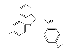 (Z)-1-(4-Methoxy-phenyl)-3-phenyl-3-p-tolylsulfanyl-propenone Structure