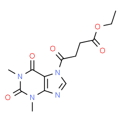 7H-Purine-7-butanoic acid,1,2,3,6-tetrahydro-1,3-dimethyl--gamma-,2,6-trioxo-,ethyl ester结构式