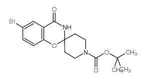 TERT-BUTYL 6-BROMO-4-OXO-3,4-DIHYDRO-1'H-SPIRO[1,3-BENZOXAZINE-2,4'-PIPERIDINE]-1'-CARBOXYLATE structure