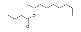 Butanoic acid, 1-methyloctyl ester structure