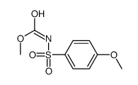 methyl N-(4-methoxyphenyl)sulfonylcarbamate结构式