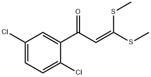 2',5'-dichloro-3,3-bis(methylthio)acrylophenone结构式