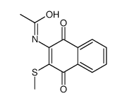 N-(3-methylsulfanyl-1,4-dioxonaphthalen-2-yl)acetamide结构式
