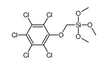 trimethoxy-[(2,3,4,5,6-pentachlorophenoxy)methyl]silane结构式