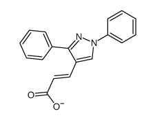 3-(1,3-diphenyl-1h-pyrazol-4-yl)-acrylic acid structure