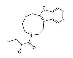 2-chloro-1-(2,4,5,6,7,8-hexahydro-1H-azonino[5,4-b]indol-3-yl)butan-1-one Structure