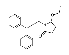 1-(2,2-diphenylethyl)-5-ethoxypyrrolidin-2-one结构式