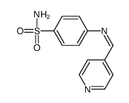 4-(pyridin-4-ylmethylideneamino)benzenesulfonamide结构式