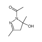 1H-Pyrazol-5-ol,1-acetyl-4,5-dihydro-3,5-dimethyl- (9CI)结构式
