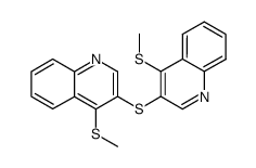X-ray structure of 3',4-dimethylthio-3,4'-diquinolinyl sulfide结构式