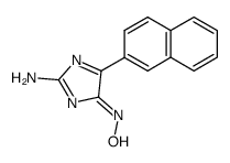 2-amino-5-naphthalen-2-yl-imidazol-4-one oxime Structure