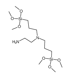 1,2-Ethanediamine, N,N-bis3-(trimethoxysilyl)propyl-结构式