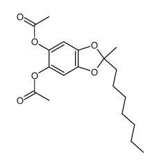 5,6-diacetoxy-2-heptyl-2-methyl-1,3-benzodioxole Structure