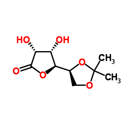 L-Talonic acid, 5,6-O-(1-methylethylidene)-, gamma-lactone (9CI) structure