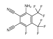 3-amino-6-fluoro-4,5-bis(trifluoromethyl)benzene-1,2-dicarbonitrile结构式