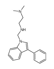 N',N'-dimethyl-N-[(3-phenylindol-1-yl)methyl]ethane-1,2-diamine Structure