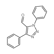 3,5-diphenyltriazole-4-carbaldehyde structure
