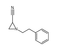 1-(2-phenylethyl)aziridine-2-carbonitrile结构式