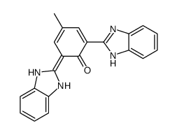 2-(1H-benzimidazol-2-yl)-6-(1,3-dihydrobenzimidazol-2-ylidene)-4-methylcyclohexa-2,4-dien-1-one Structure