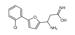 3-AMINO-3-[5-(2-CHLOROPHENYL)-FURAN-2-YL]-PROPIONIC ACID AMIDE Structure