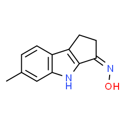 Cyclopent[b]indol-3(2H)-one, 1,4-dihydro-6-methyl-, oxime (9CI) Structure