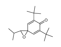 5,7-di-tert-butyl-2-isopropyl-1-oxaspiro[2.5]octa-4,7-dien-6-one结构式