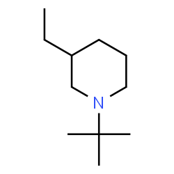 Piperidine, 1-(1,1-dimethylethyl)-3-ethyl- (9CI) Structure