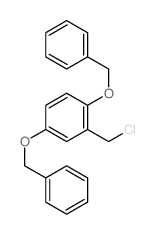 2-(chloromethyl)-1,4-bis(phenylmethoxy)benzene structure