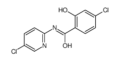 4-chloro-N-(5-chloropyridin-2-yl)-2-hydroxybenzamide结构式