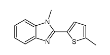 1-methyl-2-(5'-methyl-2'-thienyl)benzimidazole结构式